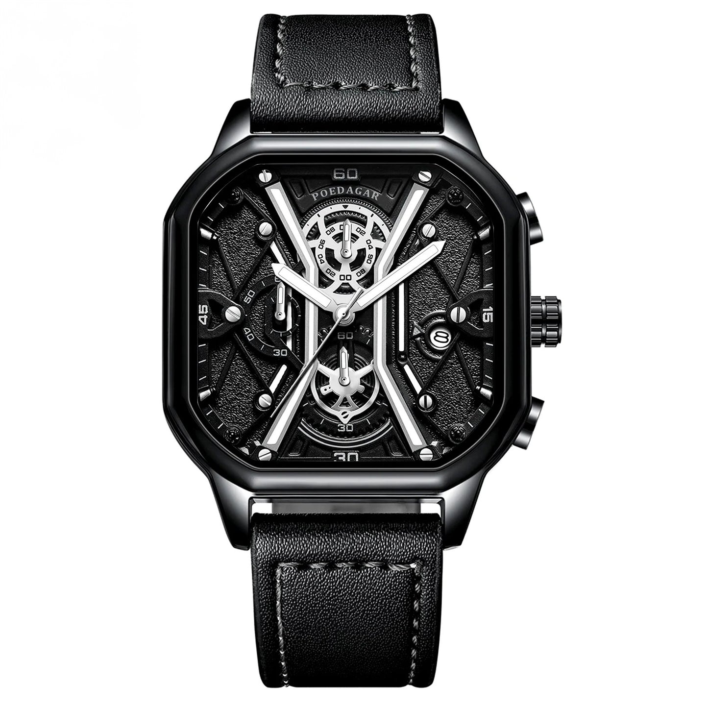 Ventura Date Skeleton Watch, 42mm