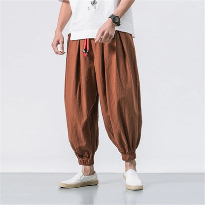 Organic Linen Ankle Pants