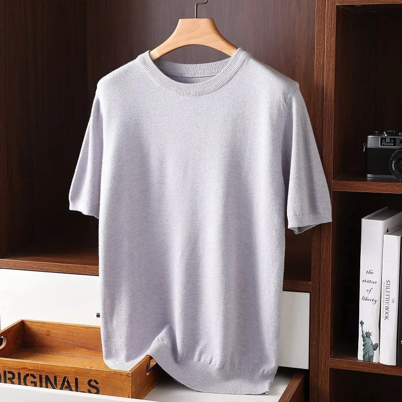 Cashmere Round Neck T-Shirt