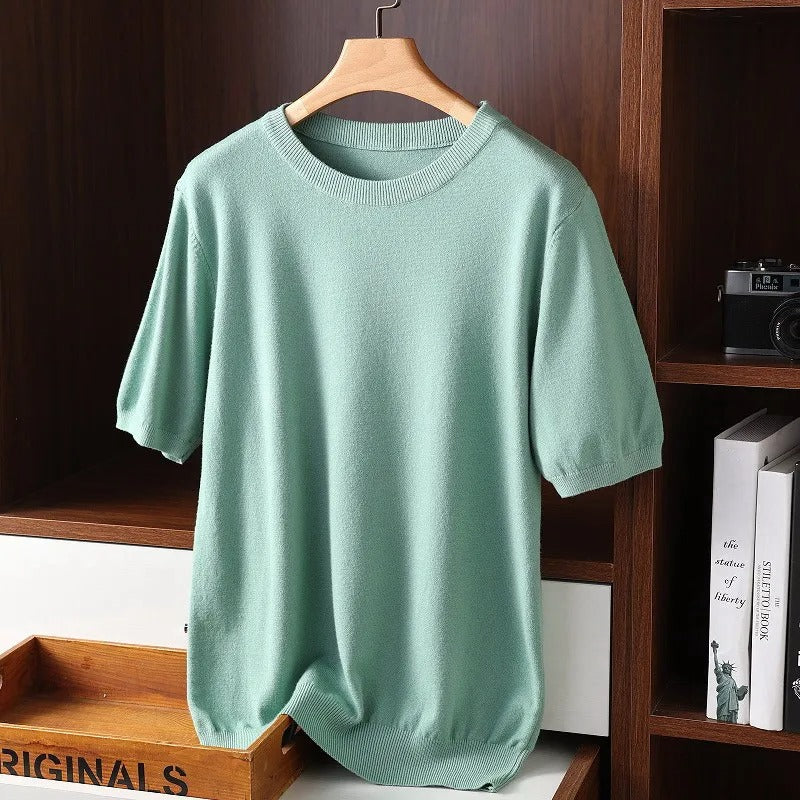 Cashmere Round Neck T-Shirt