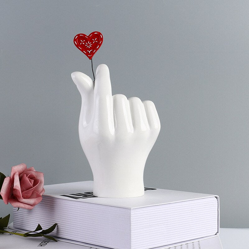Finger Heart Sculpture